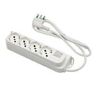 Fanton Multipresa 4 Prese Schuko Bipasso 2p+t 16a Spina Italiana 2p+t 10a Cavo 1.5m Con Interruttore Luminoso Linea Retail 474204