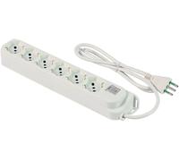 FANTON 474304 Multipresa OMEGA 6 prese bipasso schuko 2P+T 16A - cavo 1,5 m. + interruttore automatico luminoso di sovraccarico