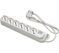 Multipresa bipasso schuko + int.lum retail fme nero posti 4 2p+t 16a n°xmmq 3x1,