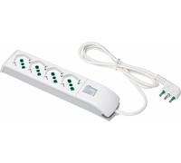 Multipresa scarpetta Fanton con 4 prese bipolari schuko Bianca 410100
