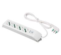 Fanton Multipresa tavolo con interruttore 4P 10/16A FIDO Bianco 410100