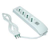 Fanton Multipresa tavolo con interruttore 4P 10/16A FIDO Bianco 4101004