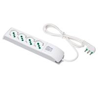 Fanton Multipresa tavolo con interruttore 4P 10/16A FIDO Bianco 410140