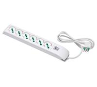 Fanton Multipresa tavolo con interruttore 6P 10/16A FIDO Bianco 4102004