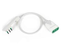 Fanton Prolunga elettrica (1m) H05VV-F 3x1 mmq (16A 2P+T) CLOCK Bianco 92012