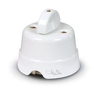 Pulsante rotativo in ceramica Fanton 10AX 250V bianco 84002