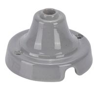 FANTON Rosone liscio in ceramica colore grigio Ø 70 mm in porcellana per lampade a sospensione e cavo tessile 84027GR
