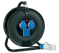 Avvolgicavo elettrico da cantiere universale 3 prese mt.30 - mt.30 14622-fk 1 pe