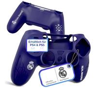 Fantroller® Custodia per controller PS4 con design ufficiale Real Madrid per la massima protezione & Grip I PS4 Controller Case disponibile in blu e bianco