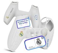 Fantroller® Custodia per controller PS5 con design ufficiale del Real Madrid per la massima protezione e presa, custodia per controller Playstation 5, disponibile in blu e bianco