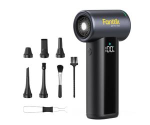 Fanttik B11 Pro Max Aria Compressa Elettrico 150000 Giri/Min per PC e Auto | Pulizia potente per tastiere, PC, fotocamere, auto e casa, con display digitale, luce LED e ricarica bidirezionale da 18 W