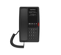 Fanvil H4 Telefono IP per Hotel, 2 Account SIP, 5 Tasti Programmabili, PoE, Nero