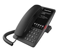 Fanvil H4 Telefono IP per Hotel, 2 Account SIP, 5 Tasti Programmabili, PoE, Nero