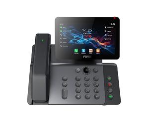 Fanvil V66 Pro Telefono IP aziendale con audio e video in un unico portatile, touch screen orientabile, Bluetooth 5.4 e materiali antimicrobici.