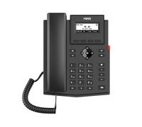 Fanvil X301P IP Phone Nero Cornetta cablata Desktop/Parete Linux 2 linee 2.3”