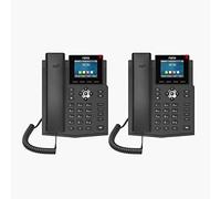 Fanvil X3SG IP Phone Gigabit con 4 linee SIP e 2 tasti di linea e display a colori da 2,8 pollici (confezione da 2)