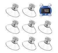 Fanxaolnes Set di 8 Ventose Trasparenti per Parabrezza, per Accessori Auto, Ventosa Adatta per Parabrezza di parcheggio Needit Park Lite, Resistente al Calore, Forte Adesione, Forte stabilità