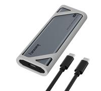 fanxiang M.2 NVMe SSD Enclosure, USB 3.2 Gen 2 10Gbps External SSD Case | M-Key & B+M Key, 2230/2242/2260/2280, Up to 8TB, UASP, Aluminium Housing with Silicone Sleeve, for PC, Mac, PS5, Xbox