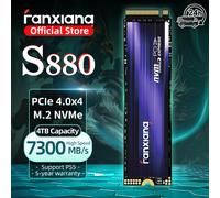 Fanxiang S880 M.2 SSD 7300 MB/s 1TB/2TB/4TB M.2 NVMe SSD Drive PCIe 4.0x4 Disco rigido Unità a stato solido interna per PS5 Laptop PC