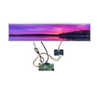 FanyiTek Schermo LCD IPS da 24" 1920 x 360 DV240FBM-NB0 a 30 pin con barra allungata e scheda controller USB SD Audio LVDs, per monitor fai da te gaming/display da supermercato