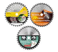 FANZTOOL Set di lame circolari da 23 cm con paradenti per decespugliatore - Lama di ricambio per tagliaerba a batteria e benzina e decespugliatore, ideale per falciatura (36Z/36Z Ultra Leggero/36Z-TB)