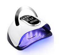 FAOKZE Lampada LED Unghie UV 220W, lampada uv unghie Automatico Sensore,4 Timer Preimpostati (10s,30s,60s,120s) per Tutto Smalto Gel Manicure/Pedicure.(White)