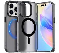 FAOMSEBS Cover Magnetica per iPhone 15 Pro Max per MagSafe [Design Opaco Traslucido con Contrasti di Colore] [Magnete Potente] Test di Caduta da 3 Metri Custodia Antishock Cover iPhone 15 Pro Max Case