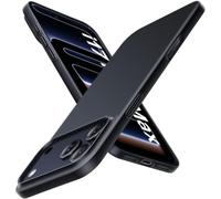 FAOMSEBS Custodia per iPhone 18 Pro, cover ultra sottile opaca nera | Ultra sottile come nessuna custodia, vestibilità aderente, impugnatura leggera, policarbonato rigido opaco liscio