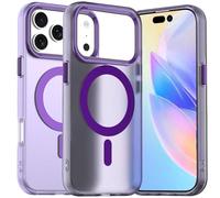 FAOMSEBS Magnetica Cover per iPhone 17 Pro Max per MagSafe [Design Opaco Traslucido con Contrasti di Colore] [Magnete Potente] Test di Caduta da 3 Metri Antishock Custodia per iPhone 17 Pro Max Cover