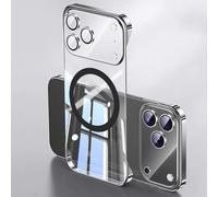 FAOMSEBS Senza Bordo Trasparente Cover per iPhone 17 Pro Max, Compatibile con MagSafe [Protettore per Lenti Fotocamera] (Sensazione di Metallo Nudo) Sottile Custodia per iPhone 17 Pro Max Cover 1st