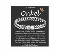 FAOMZQ Regalo per uomini, braccialetto cubano con incisione per bonus papà patrigno, regalo per figlio, fratello, mio marito, per compleanno, festa del papà, laurea, Natale, San Valentino, 21 cm