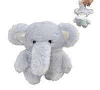FAOONNMY Peloso Peluche Custodia per Airpods Pro2, 3D Carino Cartoon Elefante Peluche Custodia Cover Protettiva per Auricolari, Morbido Custodia in Silicone Faux Pelliccia Antiurto per Airpods Pro2