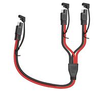 Faoyliye 10AWG SAE Y Splitter 1 a 2 SAE Cavo di prolunga SAE DC Alimentazione Automotive Cavo connettore per pannello solare Batteria Auto Trattore-40 cm