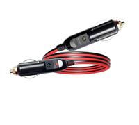 Faoyliye Cavo di prolunga per presa accendisigari da 12 AWG, 15 A maschio a maschio, con luci a LED e protezione fusibile su entrambe le spine, 1 m