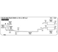 FAP PER CITROEN C3 I 1.6 HDi/D&G 1560 cc 110 cv 81 kw Cat FAP 2005 -> 2009