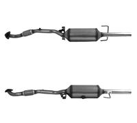 FAP PER Vauxhall Zafira MK II (B) 1.7 CDTi 81 KW 110 CV Filtro antiparticolat