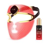 FAQ 202 Maschera LED Viso 8 Colori + Red Light Peptide Siero viso - Maschera wireless con 600 punti luce per cura facial illuminante e effetto rassodante per una pelle luminosa