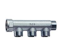 Far 3350 1 collettore componibile cromato attacchi M-F 3 vie 1"