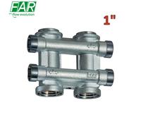 FAR 3750 - Collettore complanare 2+2 componibile 1'' - uscite 24x19