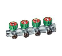Far 3856 1 collettore componibile cromato M-F 4 vie arresto manuale 1”