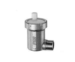 FAR Barilotto Sfogo Aria Con Attacco Laterale Curvo Valvola di Sfiato Automatica Ø3/4" Cromato