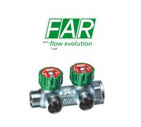 FAR COLLETTORE MULTIFAR VALVOLA COMPONIBILE CROMATO 3/4" - 1"
