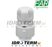 FAR TESTA COMANDO TERMOSTATICO CON SENSORE A LIQUIDO BIANCA 1824/ CROMO 1827