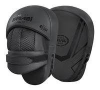 Farabi Sports Colpitori Boxe - Curve Leggere Colpitori Muay Thai con Schiuma Antiurto, Sfera di Presa, Chiusura in Velcro & Traspiranti Focus Mitts Kickboxing, MMA & Muay Thai Allenamento