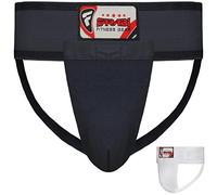Farabi Sports Conchiglia Protettiva Uomo Conchiglia Kick Boxing MMA Muay Thai Arti Marziali Sospensorio Uomo (L, Black)