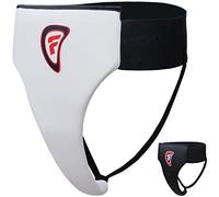 Farabi Sports Female Ladies Groin Guard Protector Kickboxing Mix Martial Arts Womens (L/XL, White)
