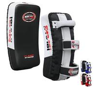Farabi Sports pao Muay Thai per Coaching, Allenamento, Kickboxing Curved Scudo Kick, colpitori Kick, Scudo Muay Thai MMA colpitori Muay Thai (Nero (Coppia))