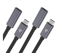 Faracent Cavo di prolunga USB tipo C (1 m), USB 3.1 (10 gbps) tipo C maschio a femmina di ricarica e sincronizzazione per iPad Mini 2021, M1 MacBook Pro Air iPad Pro Dell XPS Grigio, confezione da 2