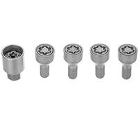 Farad 1-A1C/E STARLOCK 1CH. Starlock Antifurto Ruote per Autovetture con Serraggio a Bullone, 4 con 1 Chiave, M12x1,25; ES = 17 mm; L=22 mm