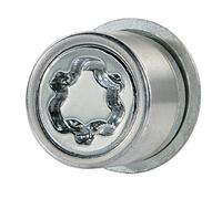 Farad 1-DLF/E Star Lock 1CH Starlock Antifurto Ruote per Autovetture con Serraggio a Dado, 4 con 1 Chiave